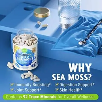 MAJU Wild Irish Sea Moss Capsules for Energy and Wellness
