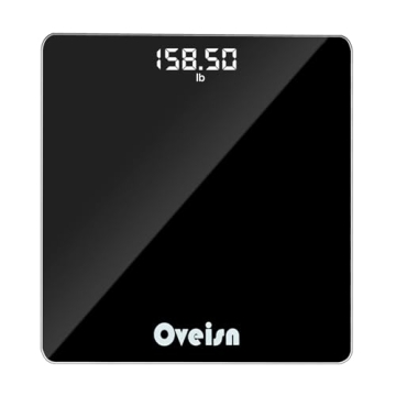 Sleek Digital Bathroom Scale Accurate to 0.1lb with LED Display