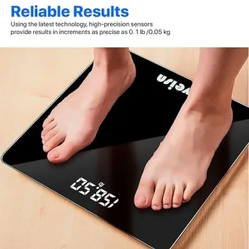 Digital Bathroom Scale Accurate to 0.1lb with LED Display