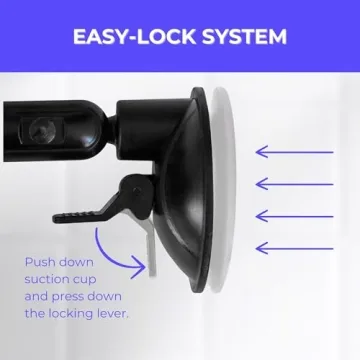 hula+ Phone Holder Portable Mount, Reusable Stand for Shower, Mirror, Kitchen, Window, & Bathroom, Adjustable Rotation for Content, TikTok, Instagram, Movies, Music (Double Suction)