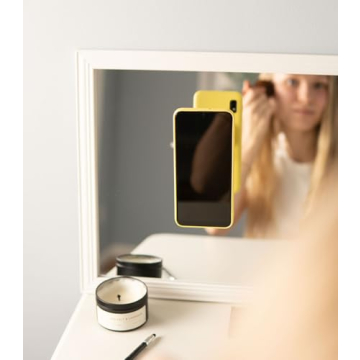 hula+ Phone Holder Portable Mount, Reusable Stand for Shower, Mirror, Kitchen, Window, & Bathroom, Adjustable Rotation for Content, TikTok, Instagram, Movies, Music (Double Suction)