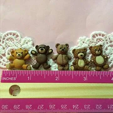 Sweet Bears, teddy bears, animals, (MEASUREMENTS SECOND PICTURE/NO RETURNS) Silicone Mold By Oh! Sweet Art