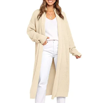 LILLUSORY Long Cardigan Sweaters for Women Fall Trendy Oversized Open Front Winter Coat Blazer 2024 ...