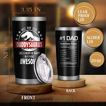 OOPERAY Fathers Day Dad Gifts, Gifts for Dad, Dad Gifts, Birthday Gifts for Dad, Retirement Gifts for Dad Who Wants Nothing, Tumbler 20oz
