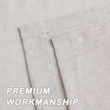 Elegant Enactex Linen Textured Light Filtering Curtains