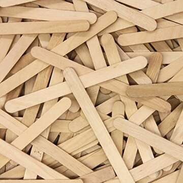 Premium Natural Craft Sticks for Arts, Crafts, and DIY Projects