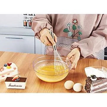VITASUNHOW 10" Stainless Steel Whisk with Egg Separator
