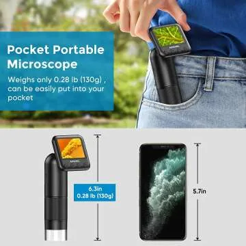 800X APEXEL Kids Handheld Digital Microscope