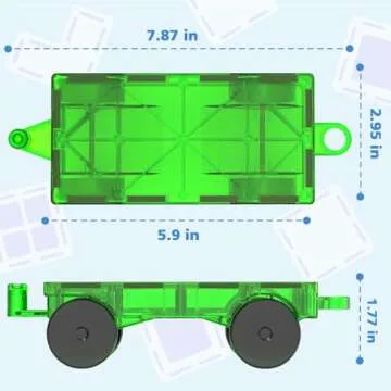 Magnetic Tiles Cars Construction Set for Creative Kids Toys