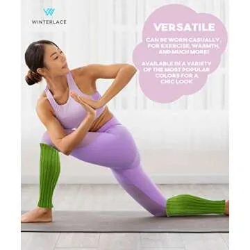 Knee High Cable Knit Leg Warmers - 6 Pairs for Women