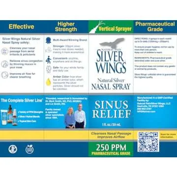 Natural Path Silver Wings Silver Nasal Spray for Sinus Relief