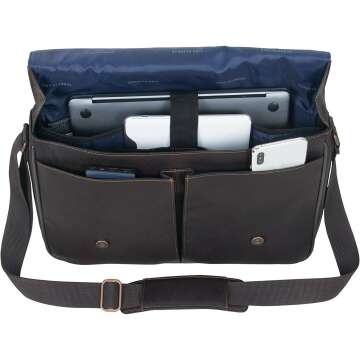 Colombian Leather Messenger by Kenneth Cole