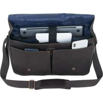 Colombian Leather Messenger by Kenneth Cole