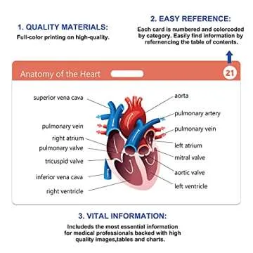 49 Horizontal Nursing Badge Reference Cards, Nursing School Essentials Set, Bonus Cheat Sheets - Lab Values, EKG, Vitals, Etc for Nurse, LPN, Or Students