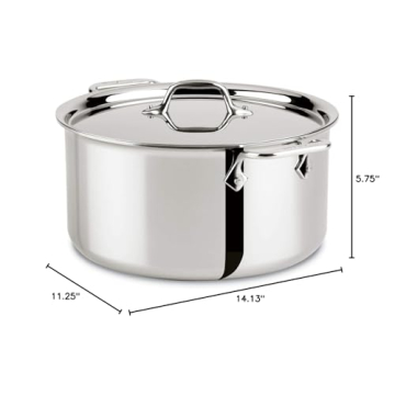 All-Clad 3-Ply Stainless Steel Stockpot 8 Quart
