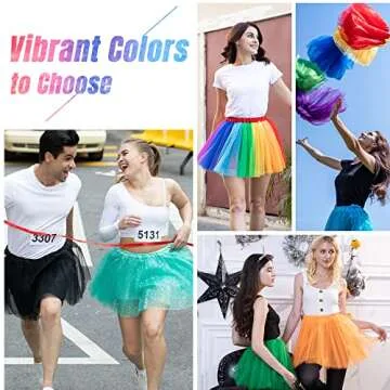 Simplicity 3 Layered Tulle Tutu Skirt for Women