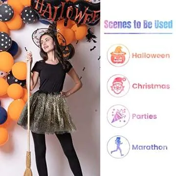 Simplicity 3 Layered Tulle Tutu Skirt for Women