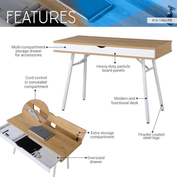 Affordable Techni Mobili Modern Desk with Storage