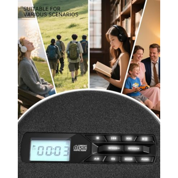 Portable CD Player with Speakers - Ideal for Home & Gifts