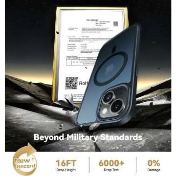 Magnetic iPhone 13 Case with 16FT Drop Protection