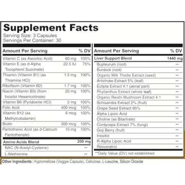 drinkwel WELESSENTIALS Liver and Herbal Support - 90 Vegetarian Capsules - Revil Dietary Supplement with Organic Milk Thistle, Burdock Vitamin C - Gluten-Free