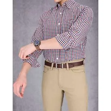 Timberland Men's Classic Leather Reversible Belt, Brown/Black, 34