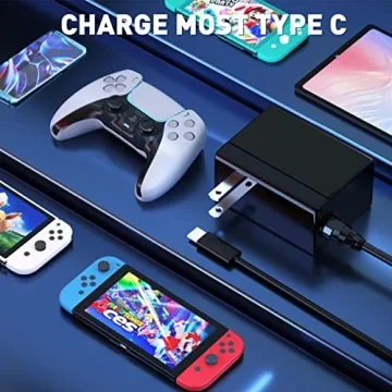 Power Supply Adapter for Nintendo Switch with 5FT Charger