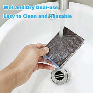 Onarway Sanding Blocks 6 Pack Wet and Dry Dual-use Sanding Sponges, Coarse and Fine - 60/80/100/120/180/220 Grits 6 Different Specifications, Washable and Reusable, Ideal for Wood Metal Wall Polish