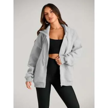 Stylish EFAN Oversized Zip Up hoodie for Fall Fashion