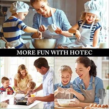 Premium HOTEC Silicone Spatula Set for Kitchen Use