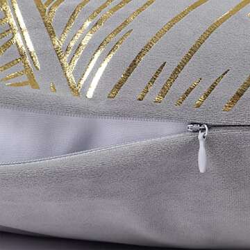 Bonhause Elegant Velvet Throw Pillow Covers - Set of 2