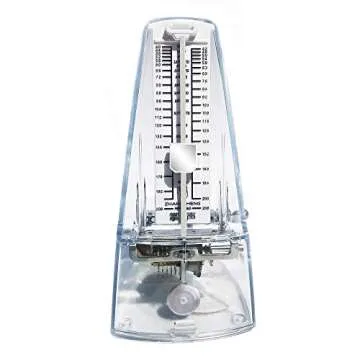 ZHANGSHENG T710 Mechanical Metronome for Loud Sound Piano Drum Violin Guitar Bass, Track Tempo and Beat (Transparent)