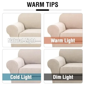 H.VERSAILTEX 4 Piece Stretch Slipcovers for Sofas