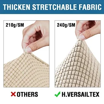 H.VERSAILTEX 4 Piece Stretch Slipcovers for Sofas