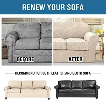 H.VERSAILTEX 4 Piece Stretch Slipcovers for Sofas