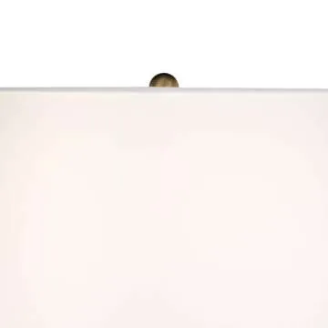 Possini Euro Design Asian Modern Table Lamp 27" Tall Teal Glaze Textured Ceramic Temple Jar White Tapered Drum Shade for Bedroom Living Room House Home Bedside Nightstand Office Entryway Family