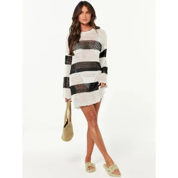 Stylish ANRABESS Women Swim Cover Up for Summer