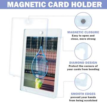 TORONTOKYO 100ct Magnetic Card Holders for Trading Cards