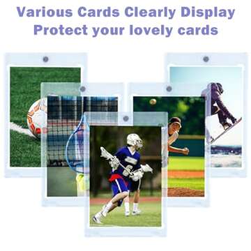 TORONTOKYO 100ct Magnetic Card Holders for Trading Cards