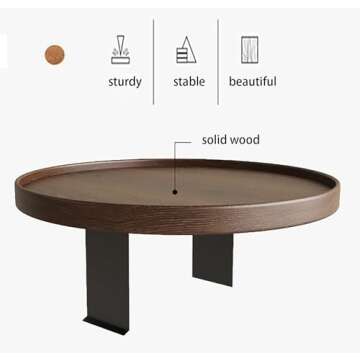 Sofa Armrest Tray Sofa Arm Tray Table Wooden Sofa Arm Tray Adjustable Stand Width Multi-Function Arm Tray Table for TV Dinners Remotes Drinks and Snacks(Black Walnut)