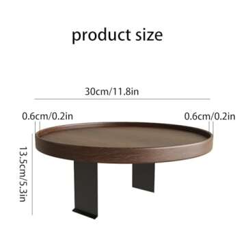Sofa Armrest Tray Sofa Arm Tray Table Wooden Sofa Arm Tray Adjustable Stand Width Multi-Function Arm Tray Table for TV Dinners Remotes Drinks and Snacks(Black Walnut)