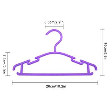 Baby Clothes Hangers,Childrens Colorful Plastic Hangers Small Coat Hangers for Kids,Toddler,Infant,N...