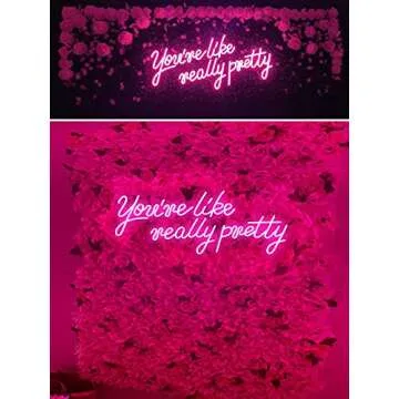 H JSHENLY Large LED Neon Sign for Vibrant Decor