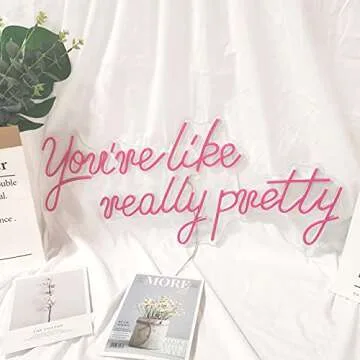 H JSHENLY Large LED Neon Sign for Vibrant Decor