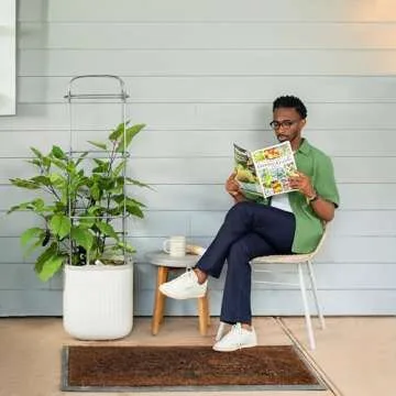 Self-Watering Vego Garden Planters with Trellis 15 Inch