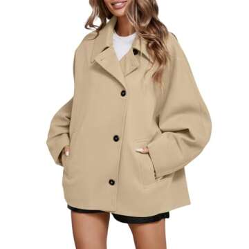 Tankaneo Women's Pea Coat: Chic & Comfortable Outerwear