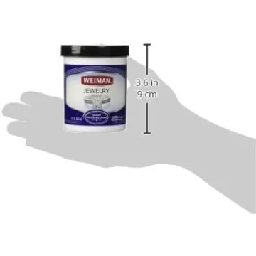 Weiman Fine Jewelry Cleaner Liquid with Cleaning Brush – Restores Shine & Brilliance to Gold, Platinum, Precious Gemstones & Diamond Jewelry, 6 Oz