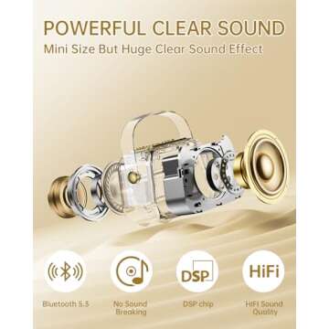 EAIHW Karaoke Machine - Fun Bluetooth Speaker for All