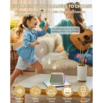EAIHW Karaoke Machine - Fun Bluetooth Speaker for All