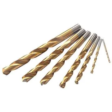 Toolsempire 115pc HSS High Speed Steel Titanium Fractional Letter Number Drill Bit Set